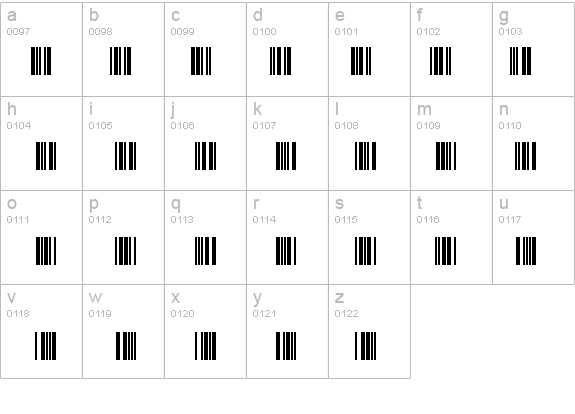 3 of 9 barcode font